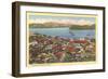 Bird's Eye View of Old Acapulco-null-Framed Art Print