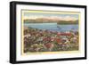 Bird's Eye View of Old Acapulco-null-Framed Art Print