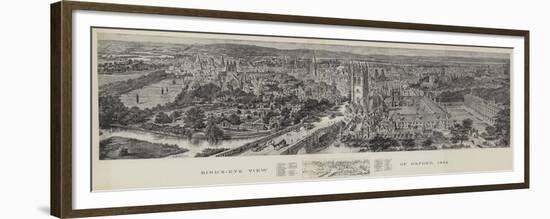 Bird's-Eye View of Oxford, 1894-Henry William Brewer-Framed Giclee Print