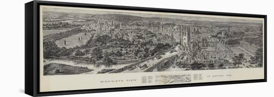 Bird's-Eye View of Oxford, 1894-Henry William Brewer-Framed Stretched Canvas