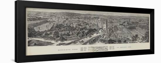 Bird's-Eye View of Oxford, 1894-Henry William Brewer-Framed Giclee Print