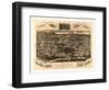 Bird's Eye View of Philadelphia Between the Schuykill River-null-Framed Giclee Print