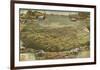 Bird’s Eye View of Phoenix, Arizona, 1885-C^J^ Dyer-Framed Giclee Print