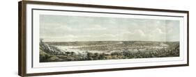 Bird's Eye View of Pittsburgh at the Confluence of the Monongahela-null-Framed Giclee Print