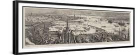 Bird'S-Eye View of Portsmouth Harbour-Henry William Brewer-Framed Premium Giclee Print