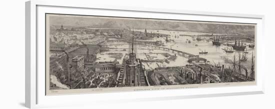 Bird'S-Eye View of Portsmouth Harbour-Henry William Brewer-Framed Premium Giclee Print