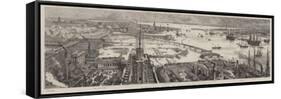 Bird'S-Eye View of Portsmouth Harbour-Henry William Brewer-Framed Stretched Canvas