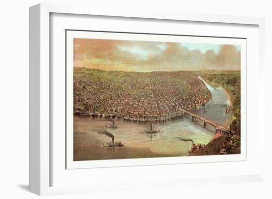 Bird's Eye View of Saint Louis-John Bachmann-Framed Giclee Print