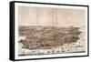 Bird'S-Eye View of San Francisco, California from Above the Bay Looking West, USA, America-Robert Swain Gifford-Framed Stretched Canvas