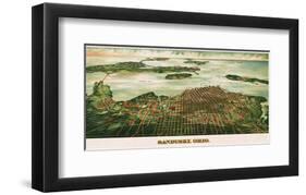 Bird’s Eye View of Sandusky, Ohio, 1898-Alvord Peters Co^-Framed Giclee Print