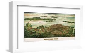 Bird’s Eye View of Sandusky, Ohio, 1898-Alvord Peters Co^-Framed Giclee Print