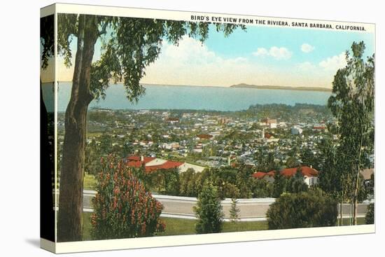 Bird's Eye View of Santa Barbara, California-null-Stretched Canvas