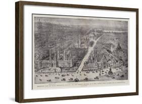 Bird'S-Eye View of South Kensington Showing the New Museum Building as it Will Appear When Finished-Henry William Brewer-Framed Giclee Print