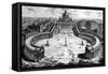 Bird's-Eye View of St. Peter's Basilica and Piazza, Form the 'Views of Rome' Series, C.1760-Giovanni Battista Piranesi-Framed Stretched Canvas