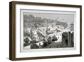 Bird's-Eye View of the Bishop of Winchester's Palace, Southwark, London, C1820-George Shepherd-Framed Giclee Print