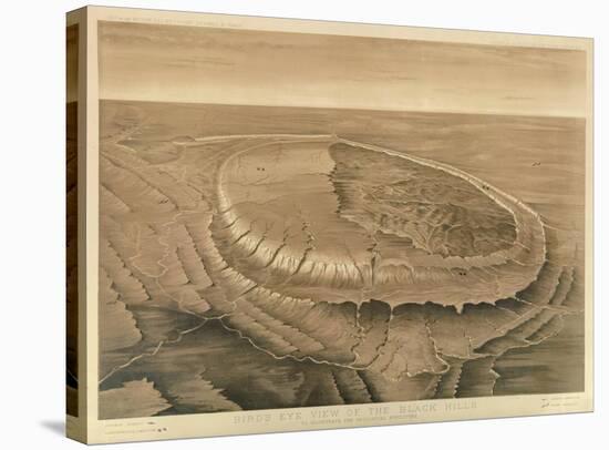 Bird's Eye View of the Black Hills, c.1879-Henry Newton-Stretched Canvas