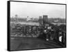 Bird's Eye View of the Brooklyn Bridge-null-Framed Stretched Canvas