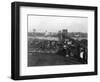 Bird's Eye View of the Brooklyn Bridge-null-Framed Photographic Print