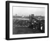 Bird's Eye View of the Brooklyn Bridge-null-Framed Photographic Print