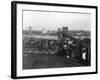 Bird's Eye View of the Brooklyn Bridge-null-Framed Photographic Print