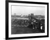 Bird's Eye View of the Brooklyn Bridge-null-Framed Photographic Print