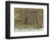 Bird’s Eye View of the Business District of Chicago, 1898-Poole Bros^-Framed Art Print