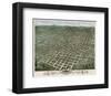 Bird’s Eye View of the City of Atlanta, Georgia, 1871-A^ Ruger-Framed Art Print