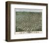 Bird’s Eye View of the City of Atlanta, Georgia, 1871-A^ Ruger-Framed Art Print