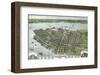 Bird’s Eye View of the City of Charleston, South Carolina, 1872-C^N^ Drie-Framed Art Print