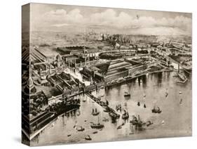 Bird's Eye View of the Columbian Exposition, Chicago, 1893-null-Stretched Canvas