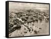 Bird's Eye View of the Columbian Exposition, Chicago, 1893-null-Framed Stretched Canvas
