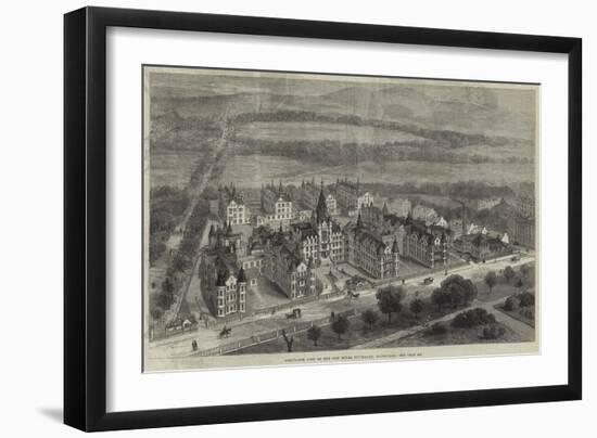 Bird'S-Eye View of the New Royal Infirmary, Edinburgh-null-Framed Giclee Print