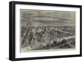 Bird'S-Eye View of the New Royal Infirmary, Edinburgh-null-Framed Giclee Print