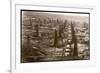 Bird's Eye View of the Oilfield of the Creditu Minier Moreni-Prahova-null-Framed Premium Giclee Print