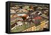 Bird's-Eye View of the Old Town of Kracow, Poland.-De Visu-Framed Stretched Canvas