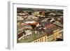 Bird's-Eye View of the Old Town of Kracow, Poland.-De Visu-Framed Photographic Print