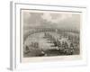 Bird's Eye View of the Opposing Fleets-A.w. Warren-Framed Art Print