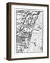 Bird's-Eye View of the Palace of Westminster, London, C1560-Aggas-Framed Giclee Print