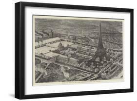 Bird's-Eye View of the Paris Exhibition Buildings and Grounds-null-Framed Giclee Print