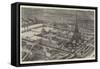 Bird's-Eye View of the Paris Exhibition Buildings and Grounds-null-Framed Stretched Canvas