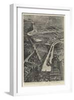 Bird's Eye View of the Route Showing the Procession on the Way to Paddington-Henry William Brewer-Framed Giclee Print