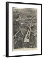 Bird's Eye View of the Route Showing the Procession on the Way to Paddington-Henry William Brewer-Framed Giclee Print