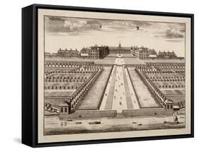 Bird's-Eye View of the Royal Hospital, Chelsea, London, C1750-Sutton Nicholls-Framed Stretched Canvas