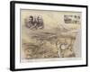 Bird's Eye View of the Soudan and Surrounding Countries-null-Framed Giclee Print