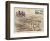 Bird's Eye View of the Soudan and Surrounding Countries-null-Framed Giclee Print