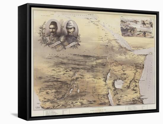 Bird's Eye View of the Soudan and Surrounding Countries-null-Framed Stretched Canvas