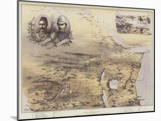 Bird's Eye View of the Soudan and Surrounding Countries-null-Mounted Giclee Print