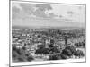 Bird's-Eye View of the Town, Boston Common in the Foreground-null-Mounted Art Print