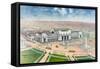 Bird's-Eye View of Union Station-null-Framed Stretched Canvas