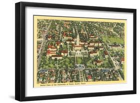 Bird's Eye View of University of Texas-null-Framed Art Print